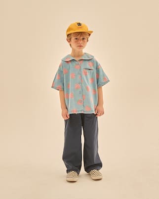 Printed denim shirt | Jellymallow