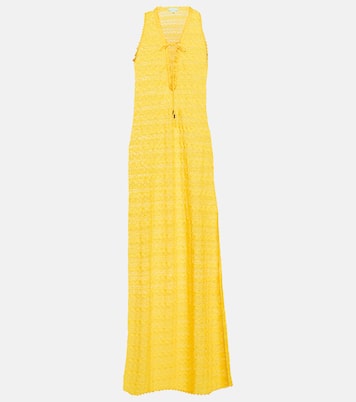 Vestido largo Maddie con cuello en pico | Melissa Odabash
