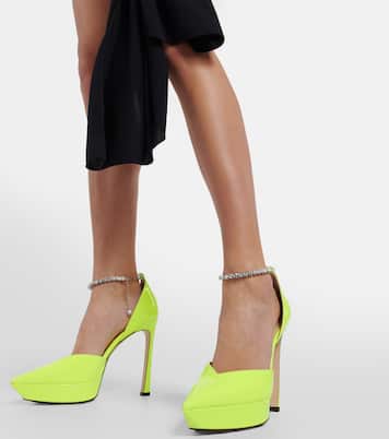 Saeda 125 embellished platform pumps | Jimmy Choo