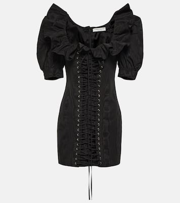 Ruffled puff-sleeve minidress | Alessandra Rich