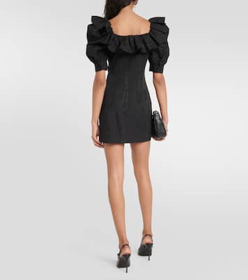 Ruffled puff-sleeve minidress | Alessandra Rich