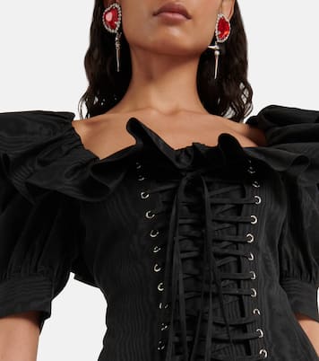 Ruffled puff-sleeve minidress | Alessandra Rich