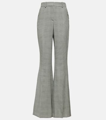 Checked wool flared pants | Balmain