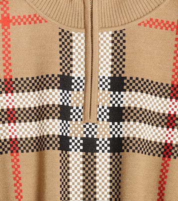 Ginny checked wool-blend poncho | Burberry Kids