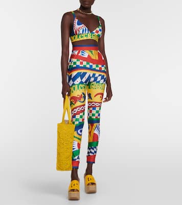 Printed technical jersey bralette | Dolce&Gabbana