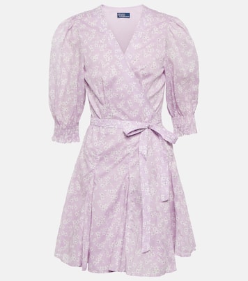 Floral cotton wrap minidress | Polo Ralph Lauren