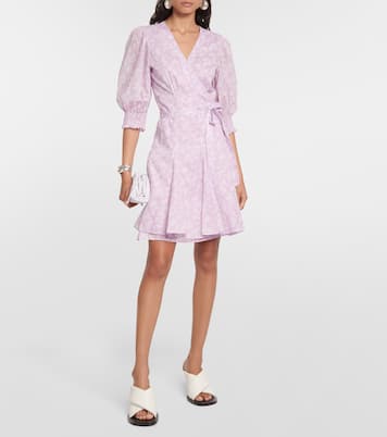 Floral cotton wrap minidress | Polo Ralph Lauren