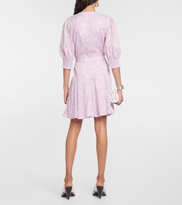 Floral cotton wrap minidress | Polo Ralph Lauren