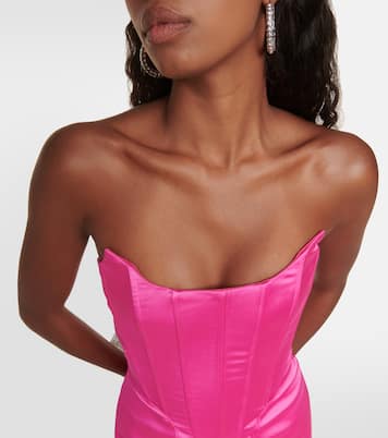 Miniabito bustier in raso | Giuseppe di Morabito