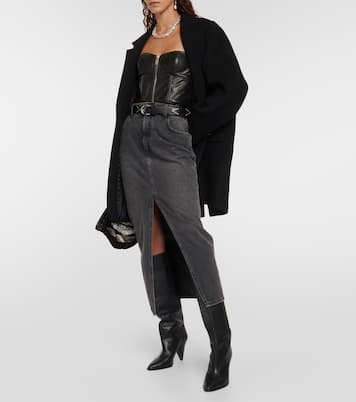Top bustier Etna en cuir | Isabel Marant