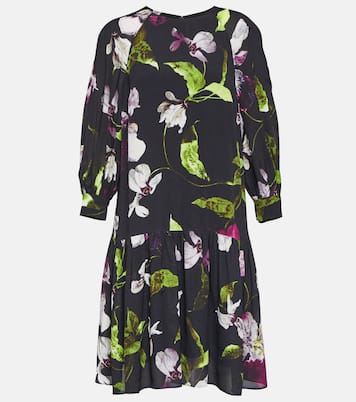 Bedrucktes Minikleid aus Crêpe | Erdem