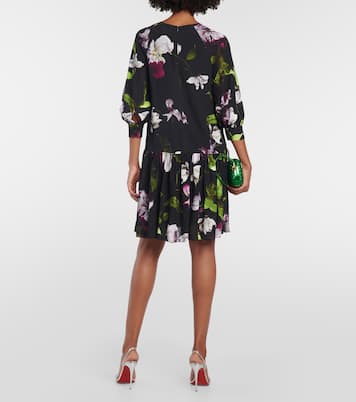 Bedrucktes Minikleid aus Crêpe | Erdem