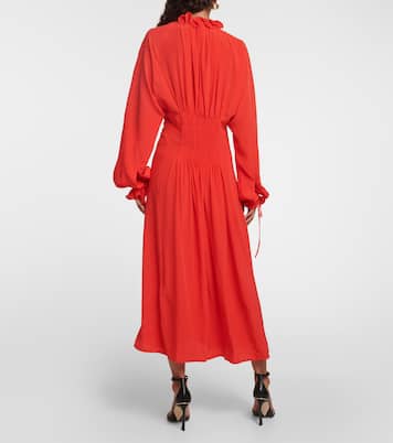 Abito lungo in chiffon di seta | Victoria Beckham