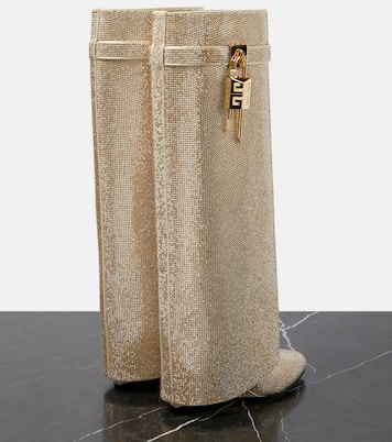 Botas altas Shark Lock con cristales | Givenchy