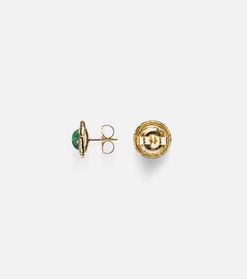 Boucles d'oreilles Palm en or 18 ct et tsavorites | Octavia Elizabeth