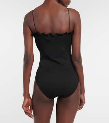 Carina georgette-trimmed bodysuit | Christopher Esber