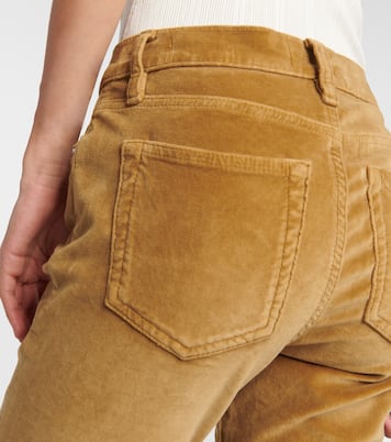 Le Crop Mini Boot Velveteen bootcut jeans | Frame