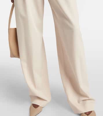 Weite High-Rise-Hose Faye aus Wolle | Fforme