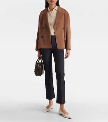 Cape double-breasted virgin wool peacoat | 'S Max Mara