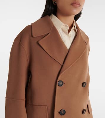 Cape double-breasted virgin wool peacoat | 'S Max Mara