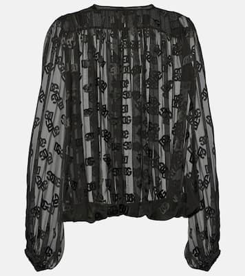Blusa DG in raso | Dolce&Gabbana