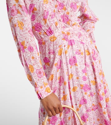 Ilona floral wrap maxi dress | Poupette St Barth