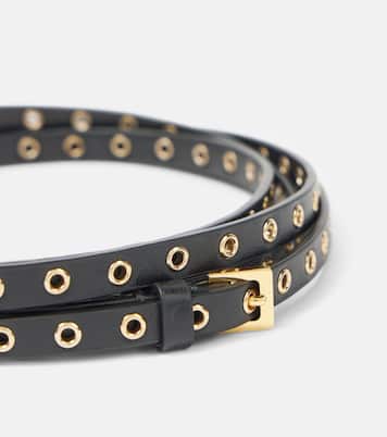 Eyelet leather belt | Alaïa