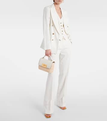 Borsa Diamond in vimini e pelle | Jimmy Choo
