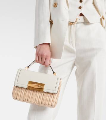 Borsa Diamond in vimini e pelle | Jimmy Choo