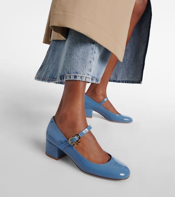 Pumps Mary Jane Mary Ribbon in vernice | Gianvito Rossi