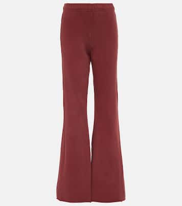Pantalones flared de algodón | Entire Studios