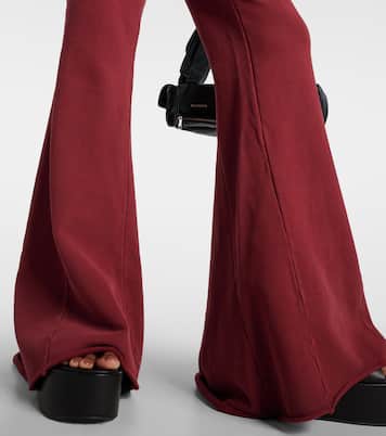 Pantalones flared de algodón | Entire Studios