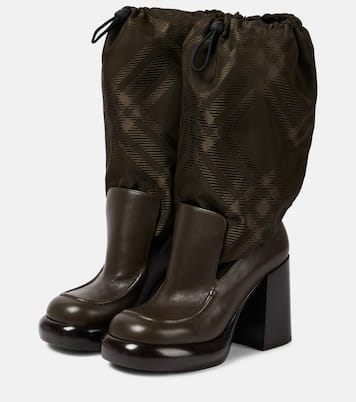 Burberry Check knee-high boots | Burberry