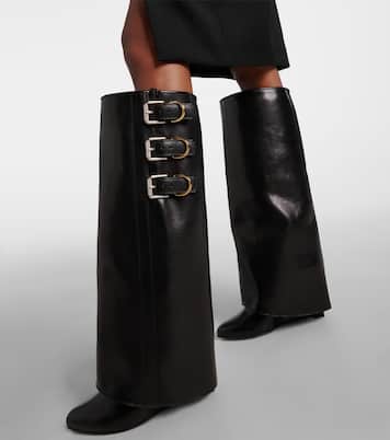 Bottes Shark Lock Buckles 90 en cuir  | Givenchy