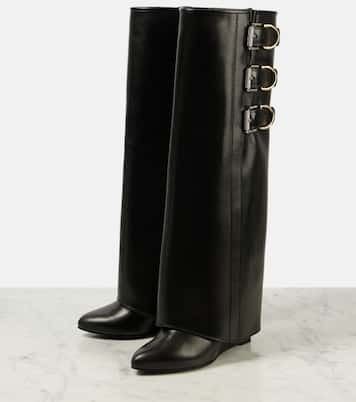 Bottes Shark Lock Buckles 90 en cuir  | Givenchy