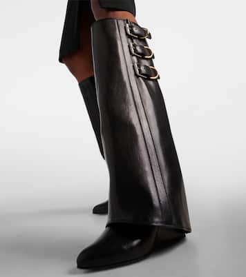 Bottes Shark Lock Buckles 90 en cuir  | Givenchy