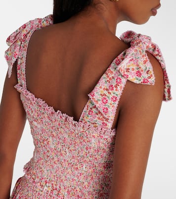 Top raccourci Trini à fleurs | Poupette St Barth