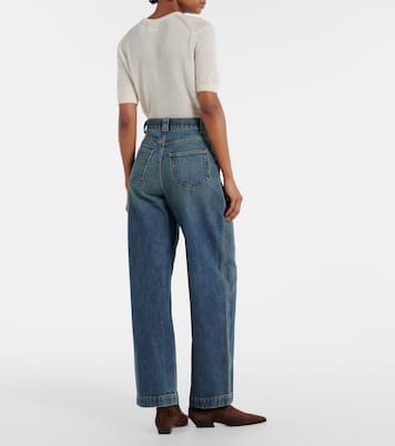 Jeans regular Hewitt a vita alta | Khaite