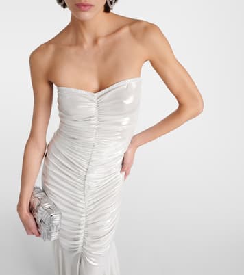 Robe longue métallisée | Norma Kamali