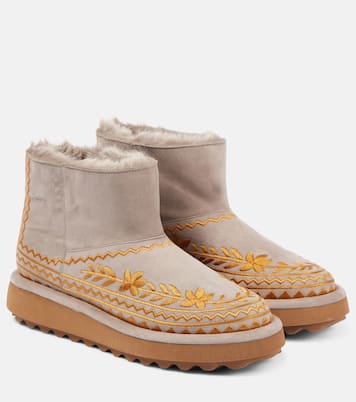 Zarina shearling-lined suede snow boots | Clergerie