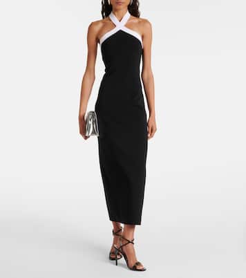 Abito midi con scollo all’americana | Roland Mouret