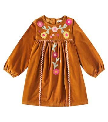 Besticktes Kleid Linoa aus Baumwoll-Cord | Louise Misha