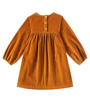 Besticktes Kleid Linoa aus Baumwoll-Cord | Louise Misha