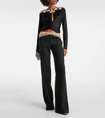 Pantaloni slim Stelle in misto lana | Costarellos