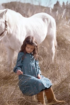 Besticktes Kleid aus Baumwolle | Tartine et Chocolat