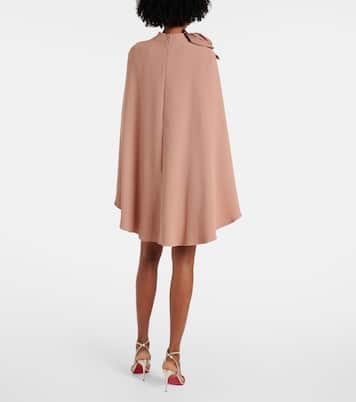 Abito corto in cady con applicazioni floreali | Elie Saab