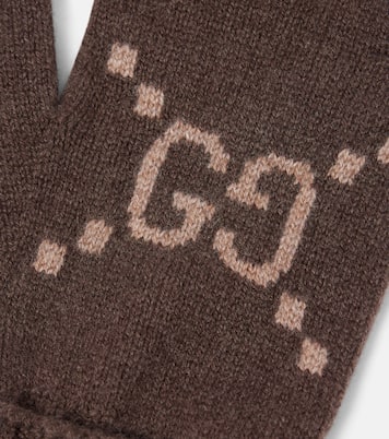 Guantes de cachemir con GG en jacquard | Gucci