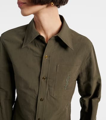 Camicia Cassandre in cotone e lino | Saint Laurent