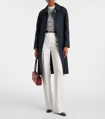 Pantaloni a gamba larga Aversa in lino a vita alta | Max Mara