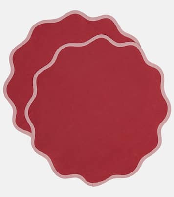 Rainbow Vino Cloud set of 2 placemats | La DoubleJ